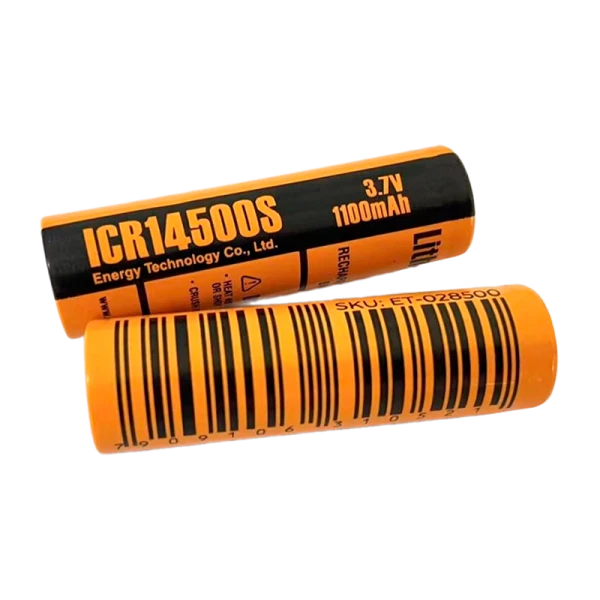 Аккумулятор ET ICR18350H 18.0*35.0, 1400мАч, Li-Ion