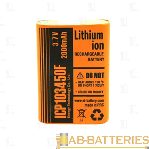 Аккумулятор ET ICP103450F 10.0*34.0*50.0, 2000mAh, Li-Ion