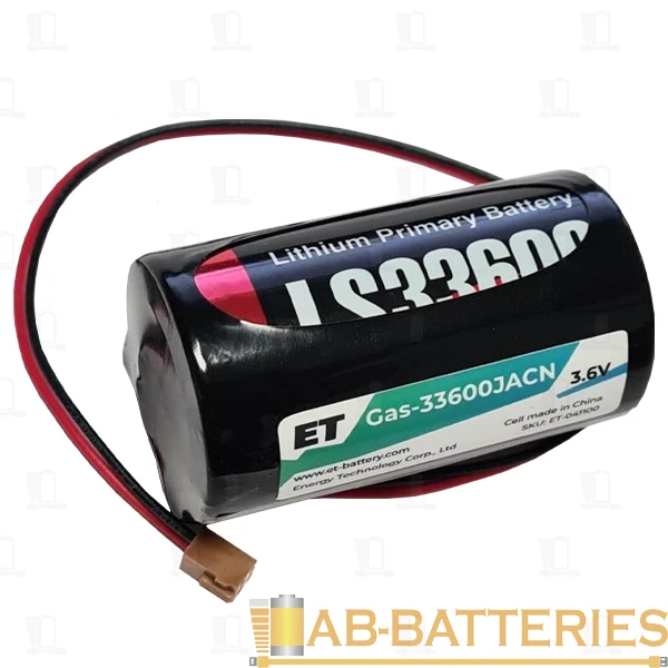 Батарейка&nbsp;&nbsp;ET Gas-33600JACn 3.6В, cell made in China