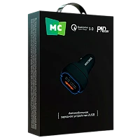 Автомобильное З/У MORE CHOICE AC32 1USB+1Type-C 3.1A 38W PD,QC черный 