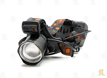 Фонарь налобный Без бренда XQ-218-P90 CREE от аккумулятора 3 режима+ZOOM черный