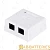 Розетка Atcom 2 порт накладная (UTP, RJ45, Кат.6, белая)