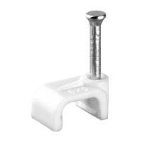 Скоба Volsten V02-6W-2-09-050 пластиковая плоская 9 мм (50шт.)