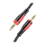 Кабель AUX Borofone BL14 Jack 3.5mm (m)-Jack 3.5mm (m) 2.0м ПВХ черный (1/63/252)