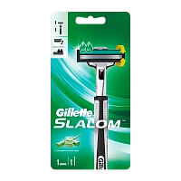 Бритва Gillette "Slalom" 2 лезвия 1 кассета (1/6) 