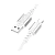 Кабель HOCO X85 USB (m)-Type-C (m) 1.0м 3.0A TPE белый (1/35/350)