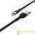 Кабель HOCO X34 USB (m)-microUSB (m) 1.0м 2.4A силикон черный (1/31/310)