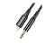 Кабель AUX Borofone BL18 Jack 3.5mm (m)-Lightning (m) 1.0м силикон черный (1/63/252)