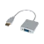 Переходник KS-IS HDMI (m)-VGA (f) 0.2м белый