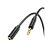 Кабель AUX Borofone BL12 Jack 3.5mm (m)-Jack 3.5mm (f) 1.0м ПВХ черный (1/63/252)