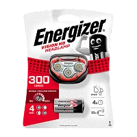 Фонарь налобный Energizer Vision HD Headlight 3LED от батареек 3 режима красный