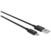 Кабель MORE CHOICE K42i USB (m)-Lightning (m) 1м 2.4A TPE черный