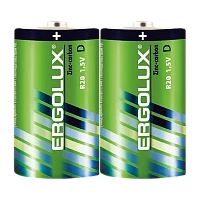 Батарейка Ergolux R20 D SH2 Zinc Carbon 1.5V (2/12/144)