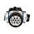 Фонарь налобный Camelion LED5310-7F3&nbsp;&nbsp; ( металлик, 7LED, 3 реж, 3XR03 в компл, пласт)