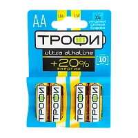 Батарейка Трофи Ultra LR6 AA Alkaline 1.5V (4/40/640/20480)