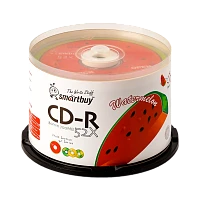 Диск CD-R Smartbuy Fresh-Watermelon 52x 80min 50шт. cake box (50/250) 