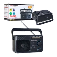 Радиоприемник MRM-Power MR-617BT пластик SD/microSD Jack3.5 bluetooth 5.0 черный (1/40) 