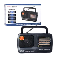 Радиоприемник MRM-Power MR-409AC пластик Jack3.5 черный (1/40) 