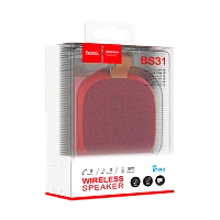 Портативная колонка HOCO BS31 bluetooth 4.2 microSD красный (1/60) 