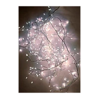 Гирлянда Космос "Мишура" 300LED 3м 8 режимов очень яркая белый теплый (1/48) 