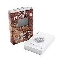 Карты игральные Следопыт влагостойкие пластик 54шт.