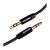 Кабель AUX GoPower Jack 3.5mm (m)-Jack 3.5mm (m) 1.0м TPE черный Premium Zip-Lock c подвесом (1/500)