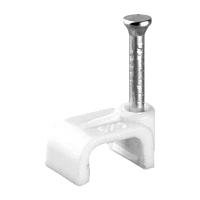 Скоба Volsten V02-6W-2-07-050 пластиковая плоская 7 мм (50шт.)