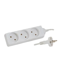 Удлинитель Старт S 20dg 3р.Б/З 10A 3.0м 2x0.75мм² IP20 белый (1/20)