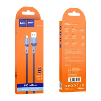 Кабель HOCO X65 USB (m)-microUSB (m) 1м 2.4A TPE синий (1/31/310)