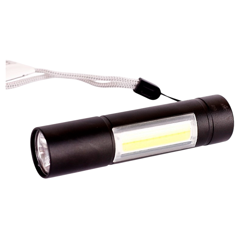 Фонарь туристический Ultraflash LED51523 3W 2LED от аккумулятора 3 режима черный (1/240)