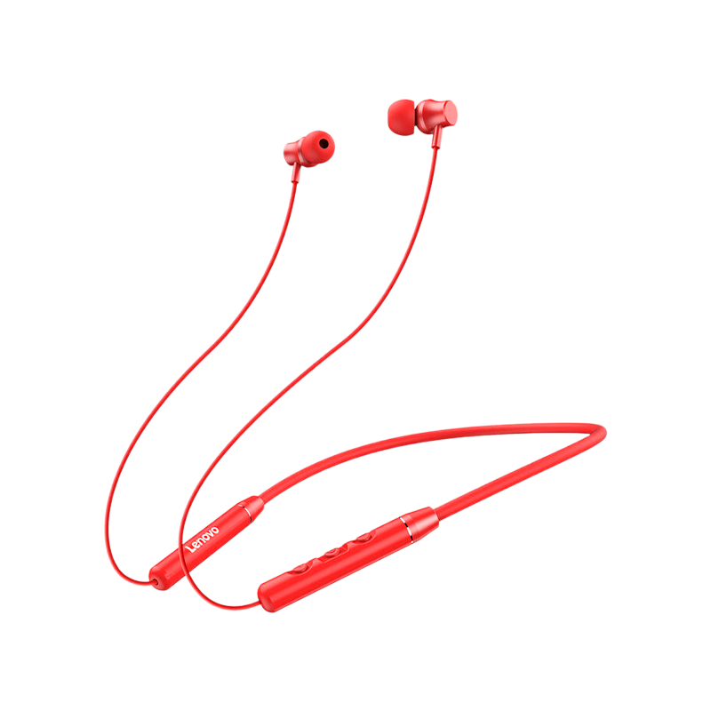 Наушники внутриканальные Lenovo QE03 bluetooth 5.0 с микр. красный