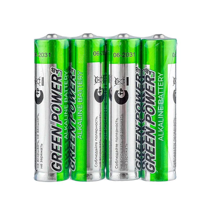Батарейка GREEN POWERlab LR03 AAA Shrink 4 Alkaline 1.5V (4/40/1000)