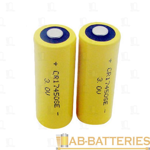Батарейка ET CR17450SE-R A, 3V, 2500мАч, I=15/150mA, LiMn02, with plug (1/30/150/200)