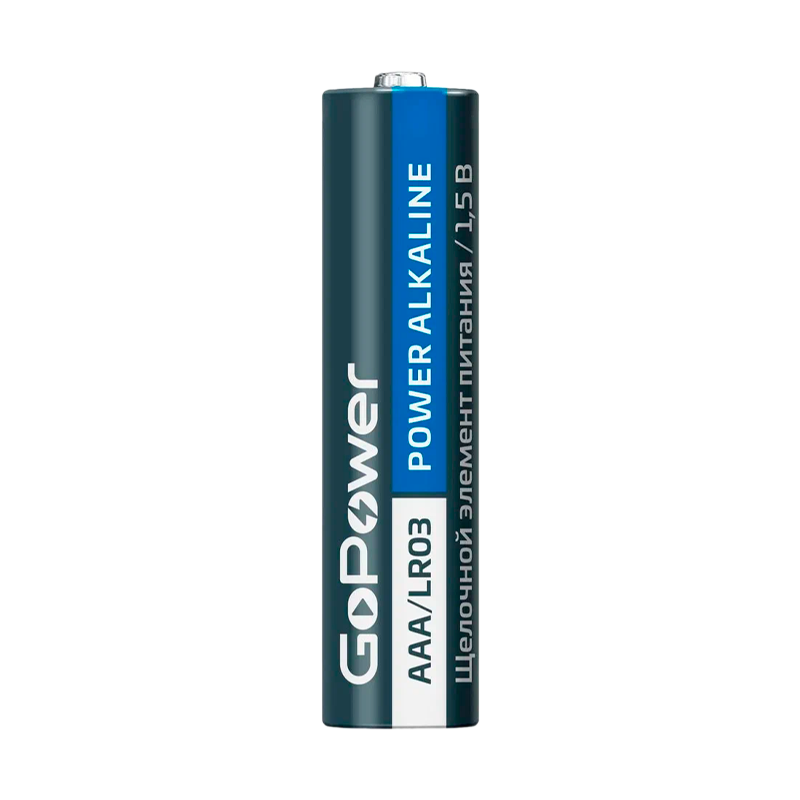 Батарейка GoPower LR03 AAA BOX20 Shrink 4 Alkaline 1.5V (4/20/640)