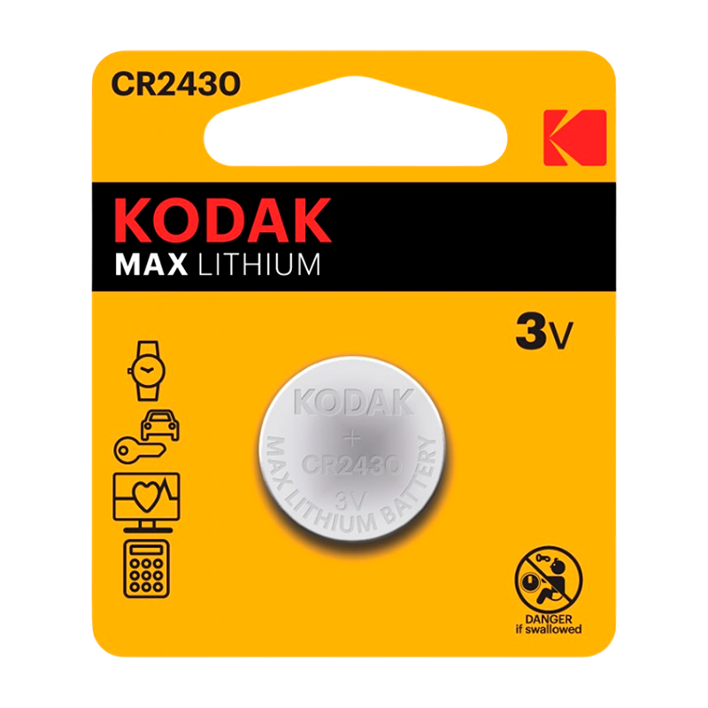 Батарейка Kodak MAX CR2430 BL1 Lithium 3V (1/60/240/42000)