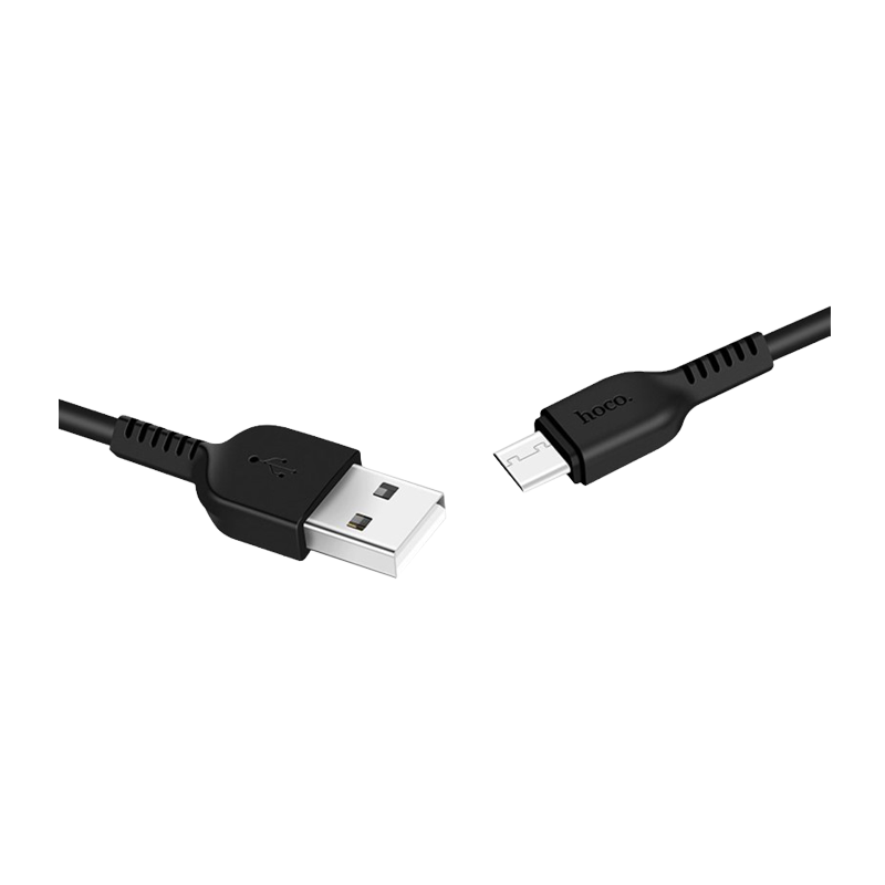 Кабель HOCO X20 USB (m)-Type-C (m) 1.0м 3.0A ПВХ черный (1/30/300)