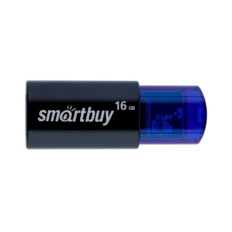 Флеш-накопитель Smartbuy Click 16GB USB2.0 пластик синий