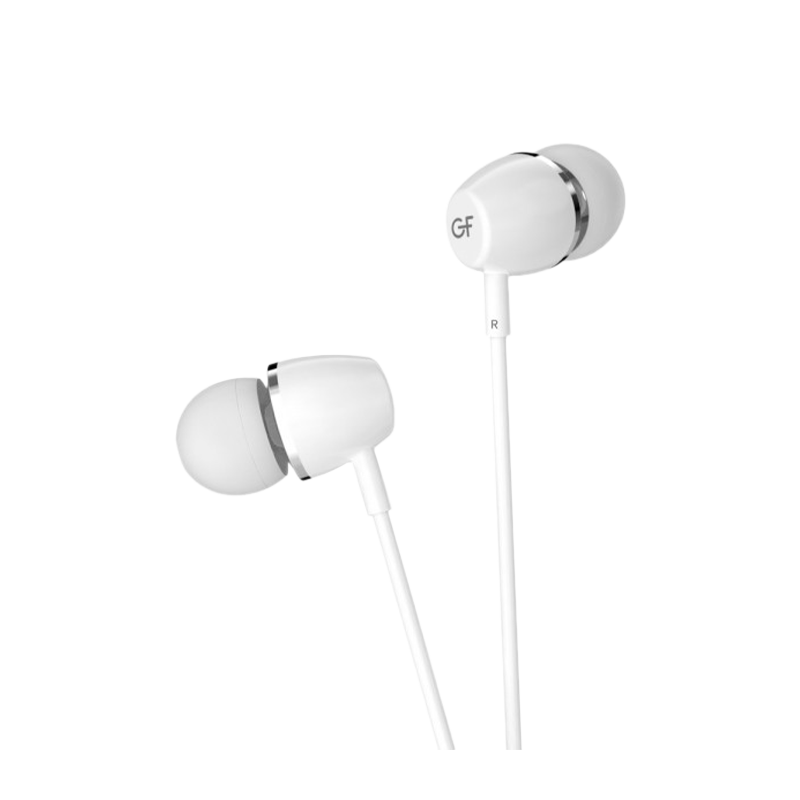 Наушники внутриканальные GFPower M12 с микр. белый