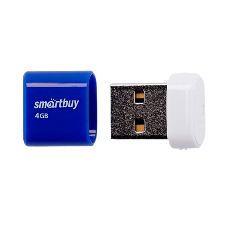 Флеш-накопитель Smartbuy Lara 4GB USB2.0 пластик синий