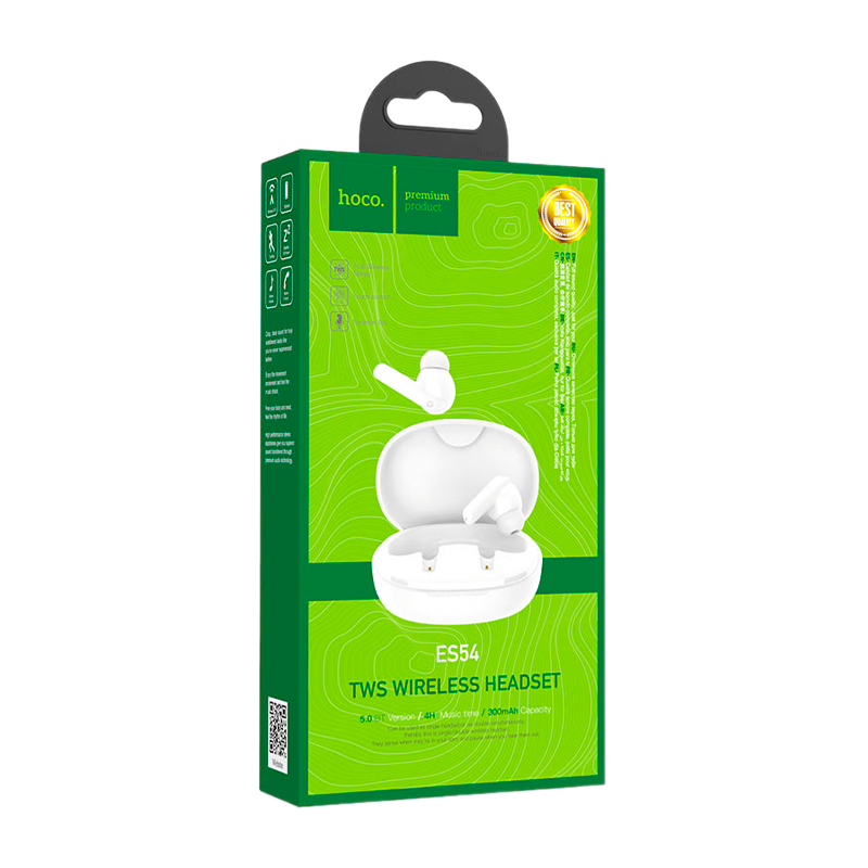 Наушники вставные HOCO ES54 bluetooth 5.0 с микр. белый (1/148)