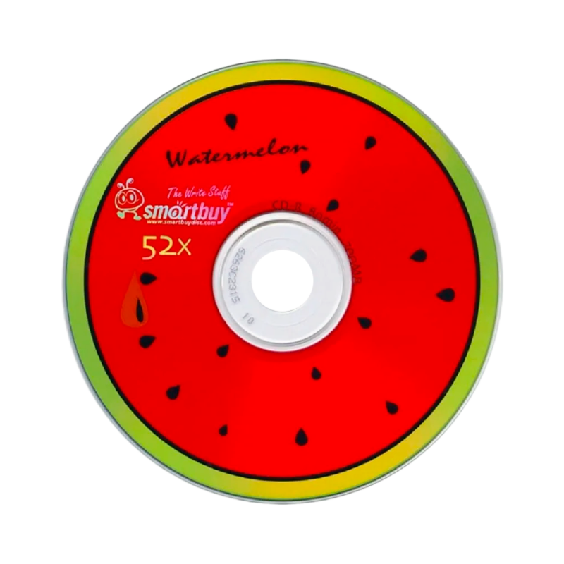 Диск CD-R Smartbuy Fresh-Watermelon 52x 80min 50шт. cake box (50/250)