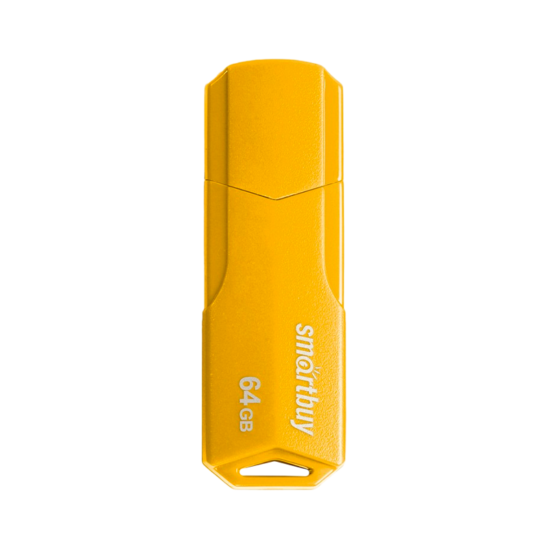 Флеш-накопитель Smartbuy Clue 64GB USB2.0 пластик желтый