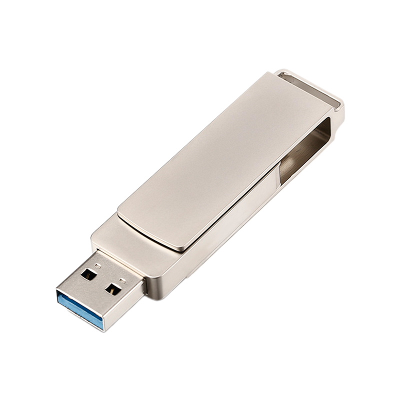 Флеш-накопитель GoPower MODERN 128GB USB3.0 Type-C (m) металл серый (1/500)