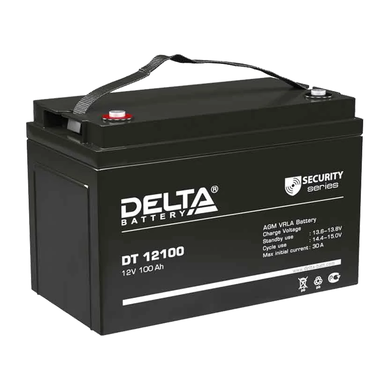 Аккумулятор свинцово-кислотный Delta DT 12100 12V 100Ah