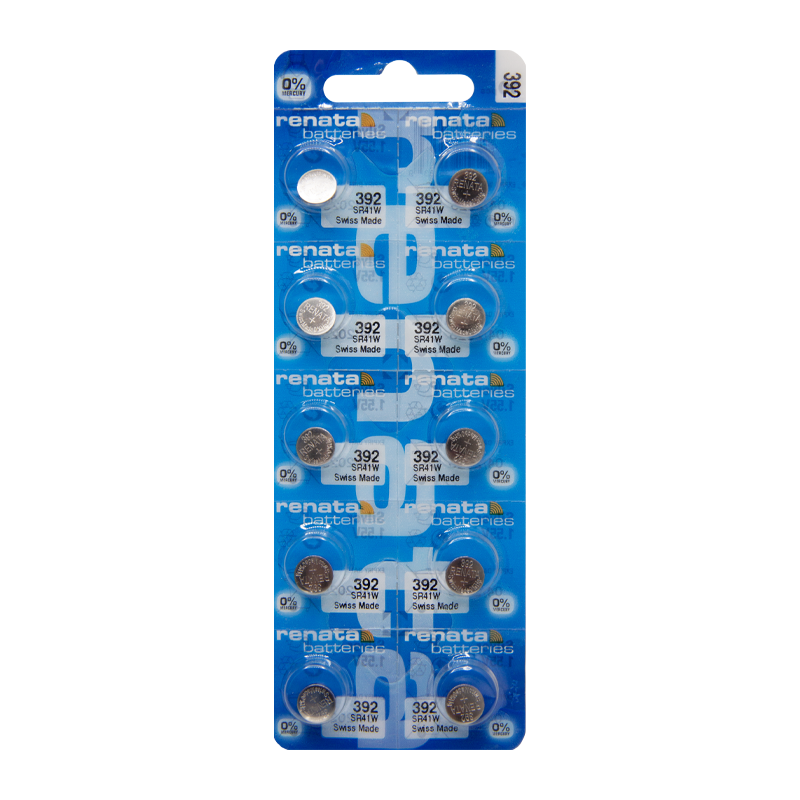 Батарейка Renata 392 (SR41W) BL10 Silver Oxide 1.55V (10/100)