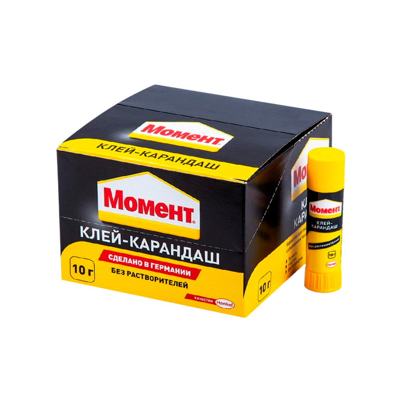 Клей-карандаш Момент BOX25 10г шоу-бокс (25/300)