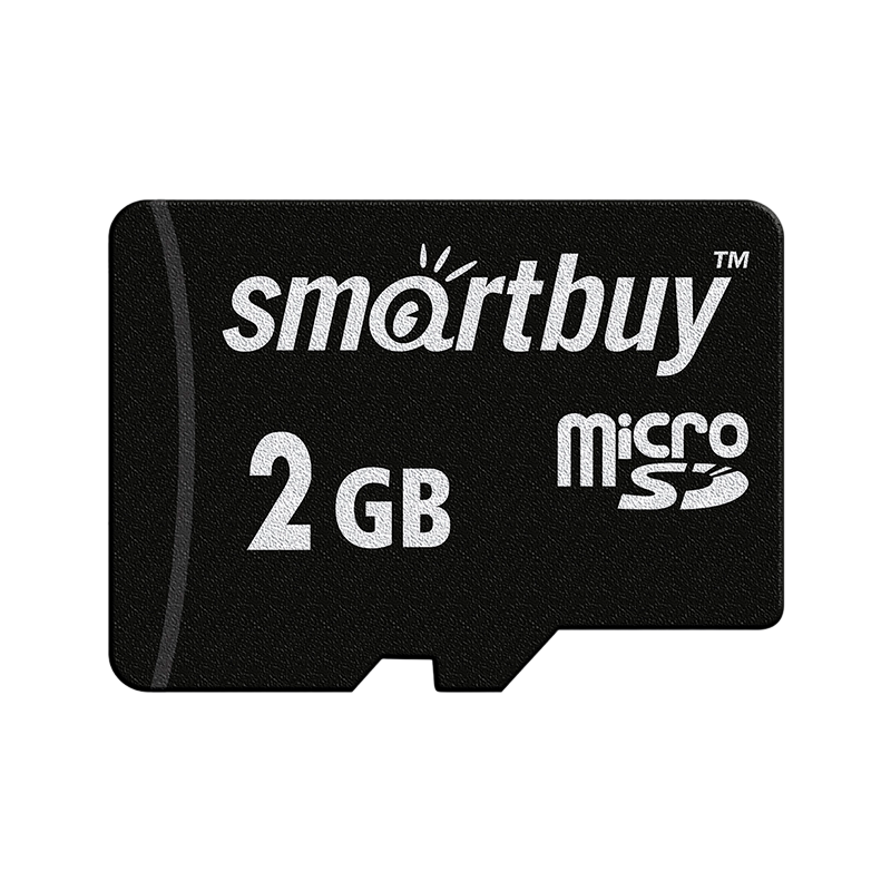 Карта памяти microSD Smartbuy 2GB Class4 10 МБ/сек без адаптера