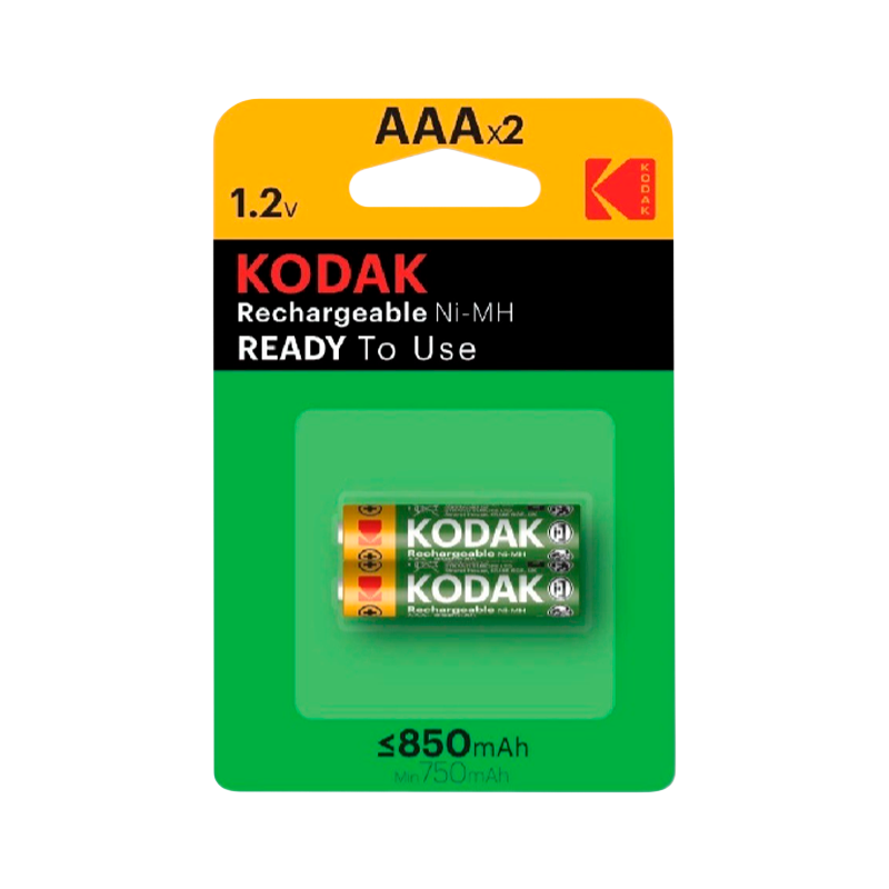 Аккумулятор предзаряженный RTU Kodak HR03 AAA BL2 NI-MH 850mAh (2/20/240/20160)