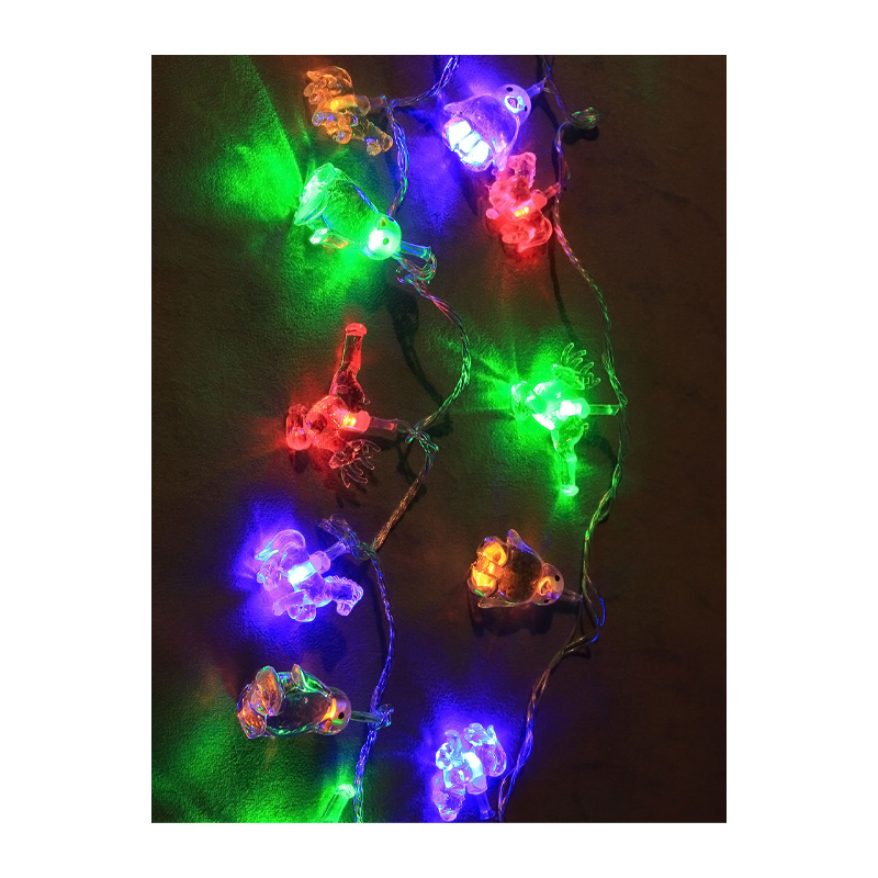 Гирлянда Космос "Животные" 30LED 4.4м микс нить 8 режимов прозрачн.насадки ассорти (1/50)