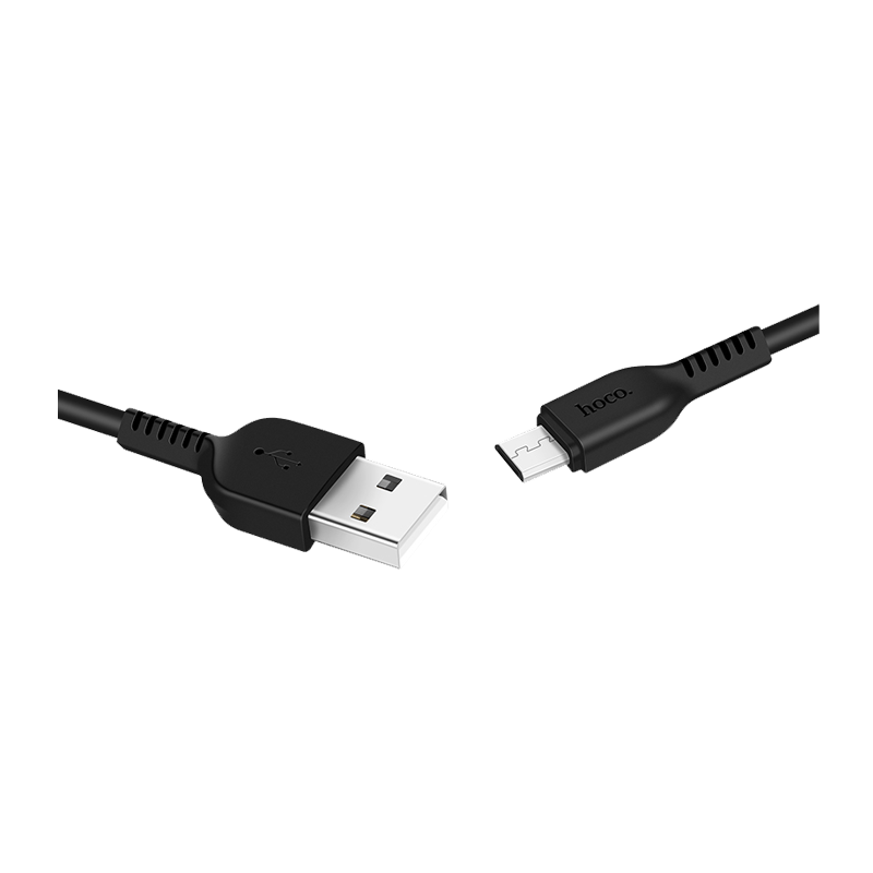 Кабель HOCO X13 USB (m)-microUSB (m) 1.0м 2.4A ПВХ черный (1/36/360)